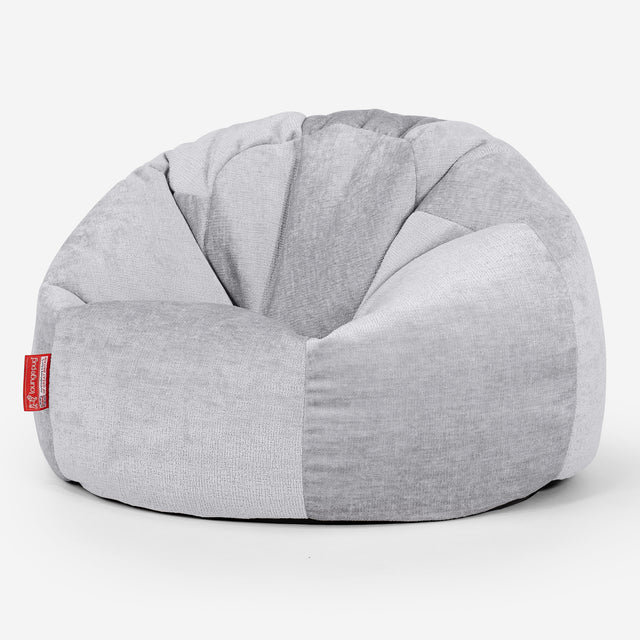 Pouf Poire Classique - Chenille Gris 01