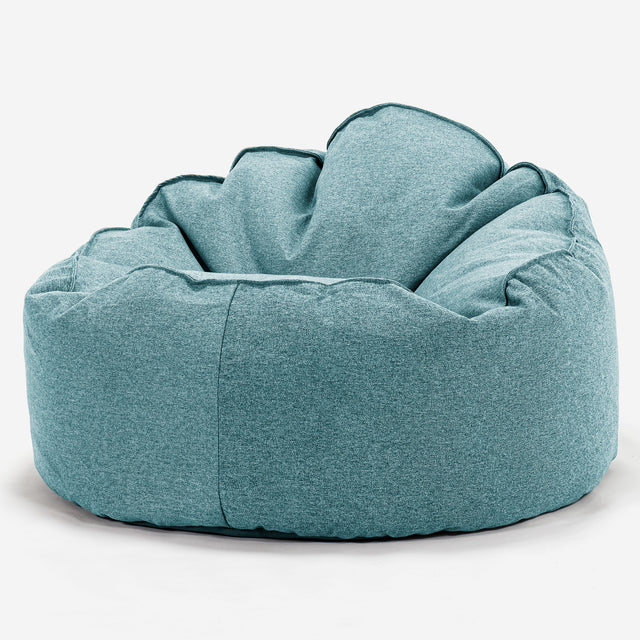 Pouf Poire, Archi - Interalli Laine Aqua 01