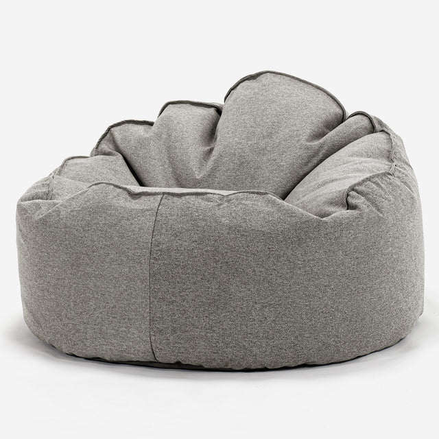 Pouf Poire, Archi - Interalli Laine Argent 01